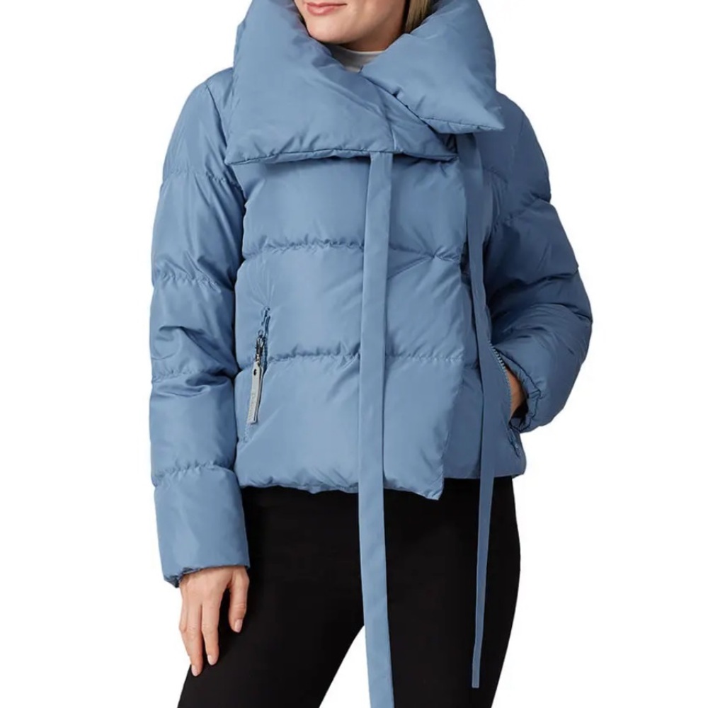 Bacon Light Sky Puffa Jacket in Size Medium